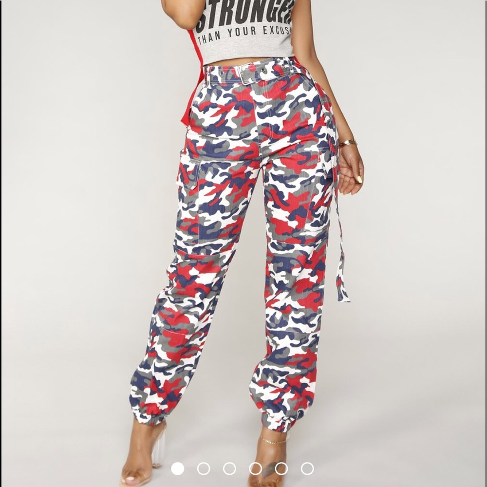 Brand new fashion nova  camo jogger as pictured